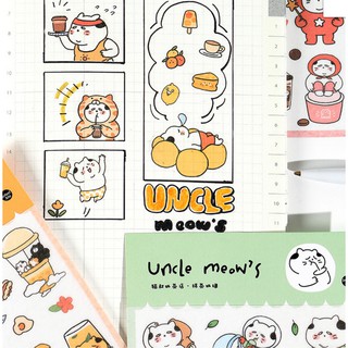 Sticker Uncle meow - Room17vn