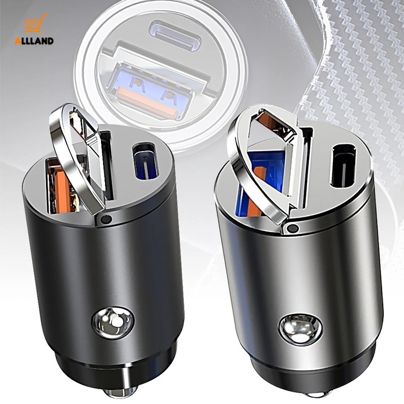 Tẩu Sạc Nhanh Qc 4.0 3.0 Type C Pd Hai Cổng USB Cho Điện Thoại