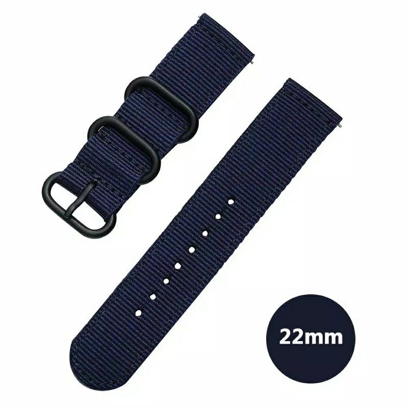 Dây Đồng Hồ Đeo Tay Bằng Vải Canvas 22mm Dành Cho Zulu Nato