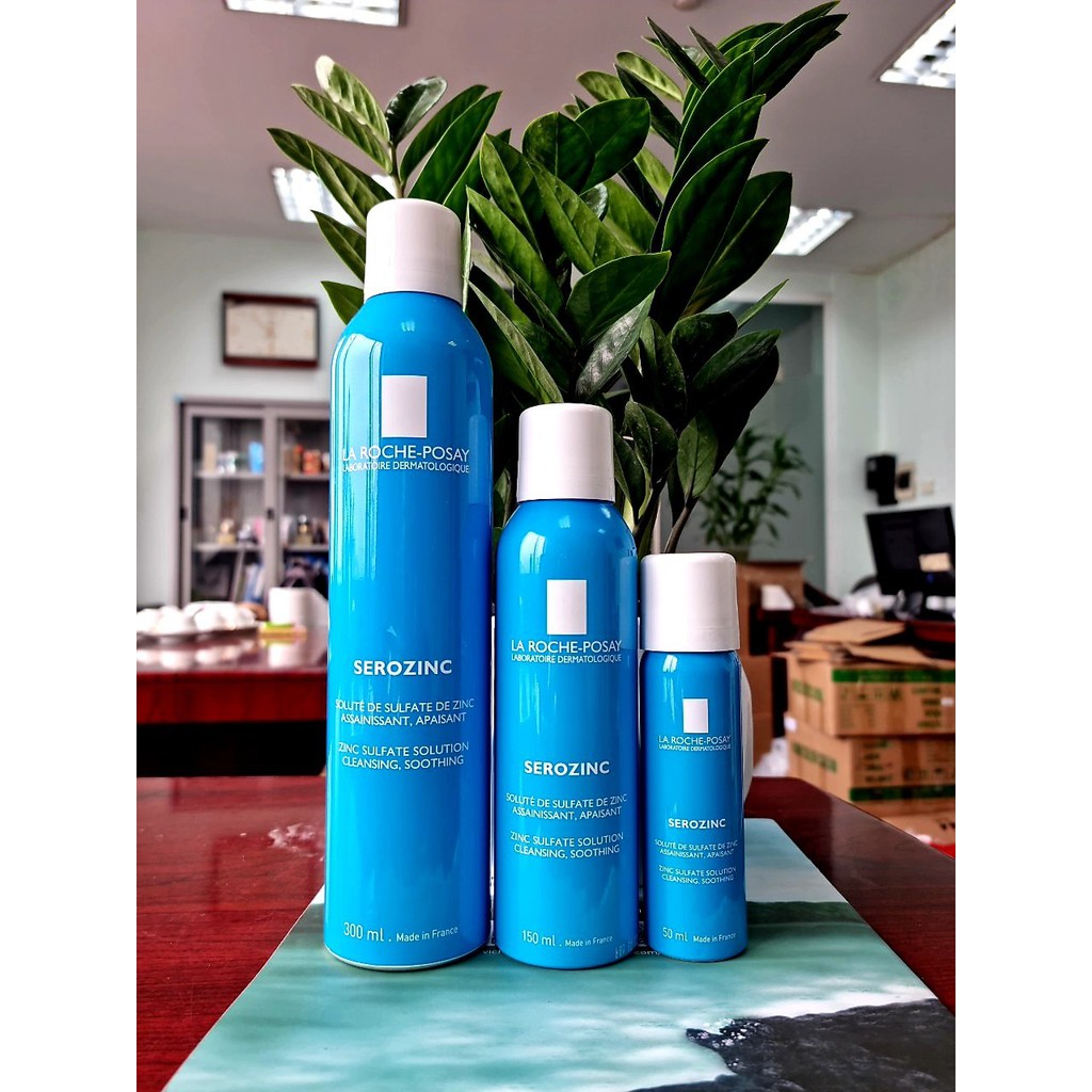 Nước khoáng giúp làm sạch & làm dịu da dành cho da dầu mụn La Roche Posay Serozinc 300ml