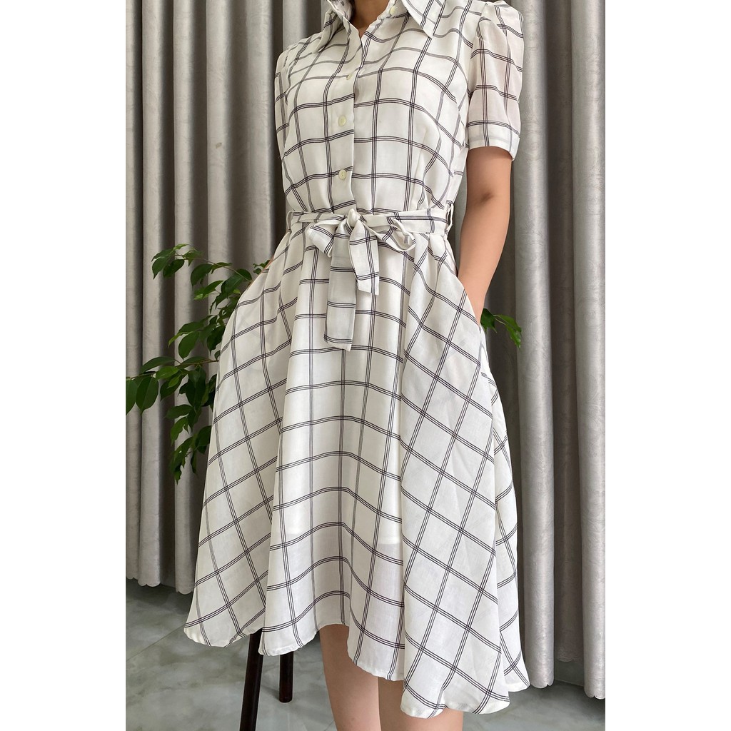 Đầm Váy Nữ Sơ Mi Kẻ Caro Sang Chảnh - QA0041 | BigBuy360 - bigbuy360.vn