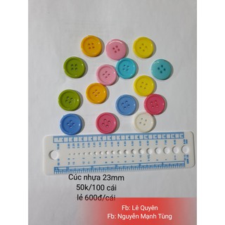 Cúc nhựa size 23mm