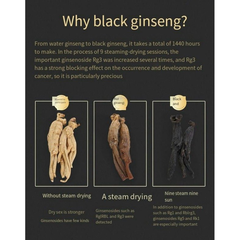 Hắc Sâm Thái Lát Daedong Hàn Quốc Cao Cấp Hộp 3 Lọ x 75g