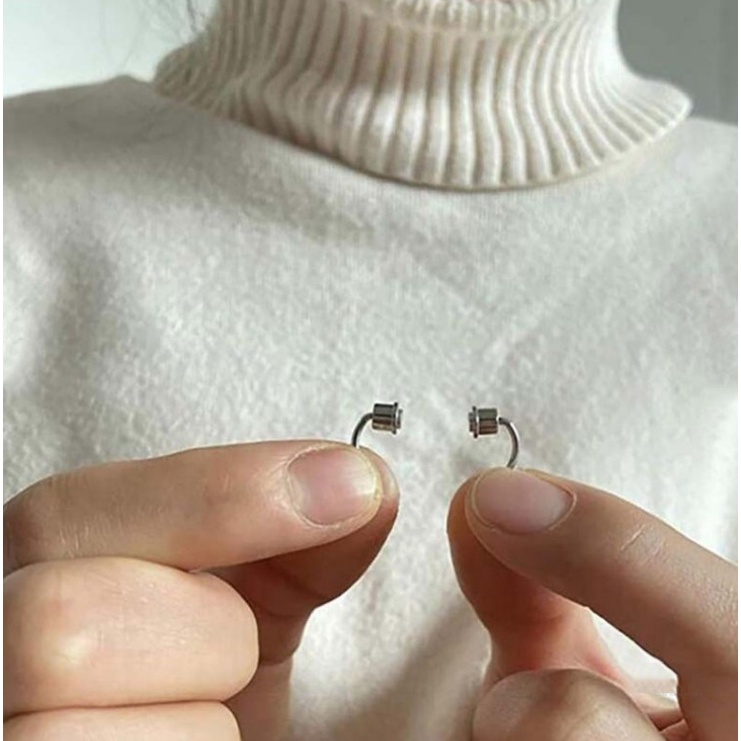 Khuyên Mũi Nam Châm Ko Cần Xỏ Lỗ Dành Cho Nam Nữ Unisex Titan Ko Đen TT 4292