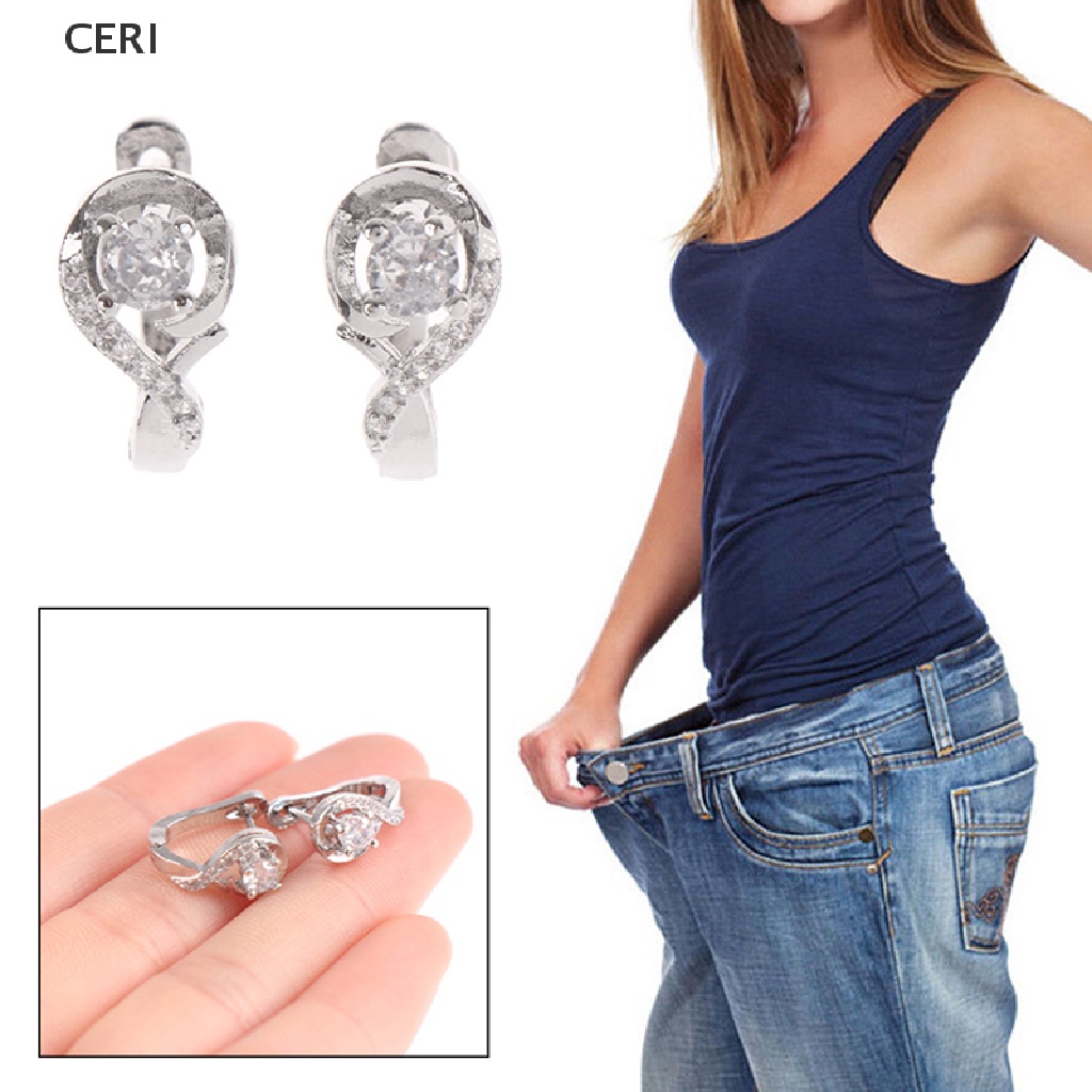 1 Cặp Khuyên Tai Nam Châm Giúp Giảm Cân