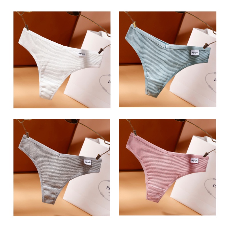 Set 4 Quần Lót Cotton 8 Màu Sắc Đa Dạng Cho Nữ