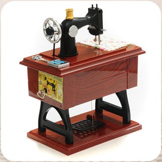Hộp nhạc mô hình máy may cổ điển big size, quà tặng tinh tế & sang trọng