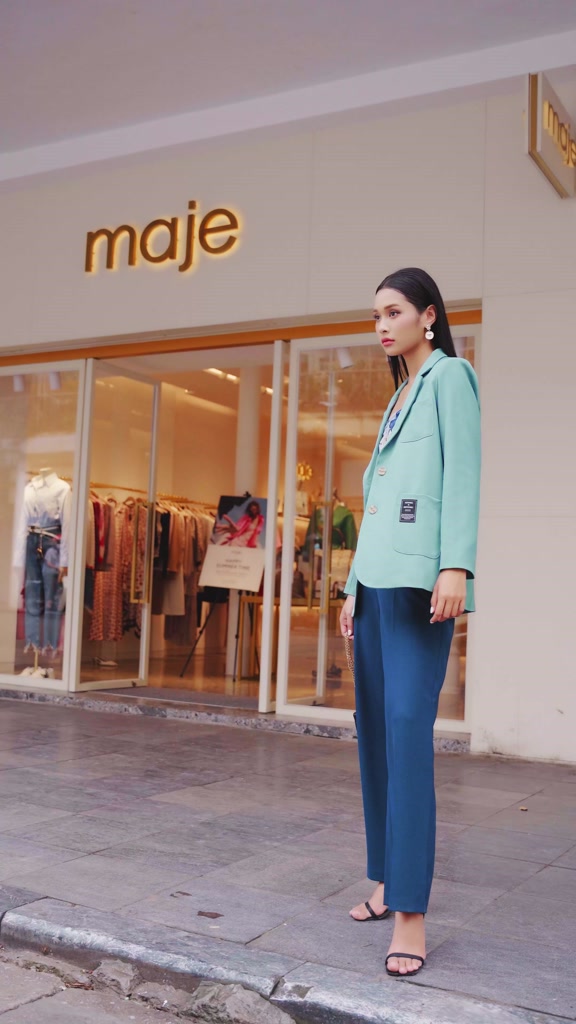 Áo Blazer Nữ 𝐂𝐂𝐇𝐀𝐓 Túi Ốp Trang Trí Mác Chất Tuytsi Cao Cấp 92EHS2003ST | BigBuy360 - bigbuy360.vn