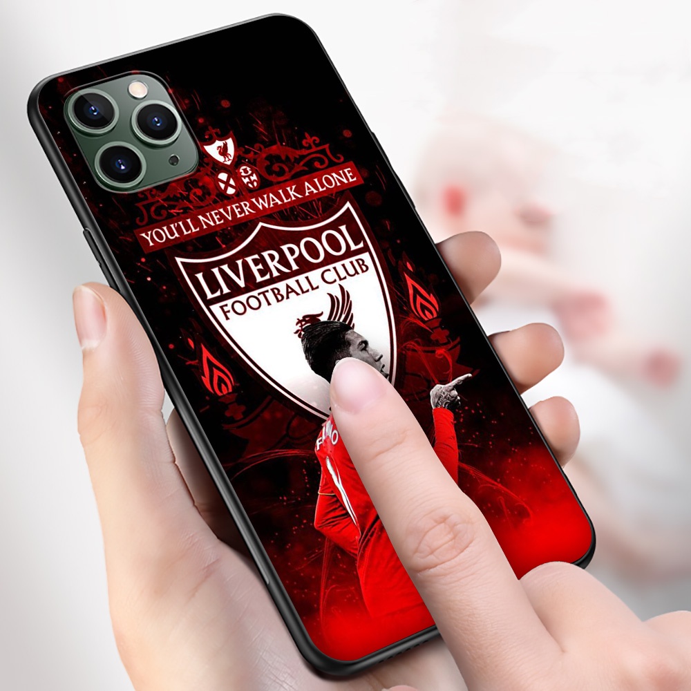 Ốp Điện Thoại Silicon Mềm Hình Logo Liverpool Cho iPhone 12 11 Pro X XS Max Mini GF43