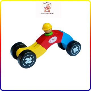 Đồ chơi gỗ Winwintoys xe đua biến hình