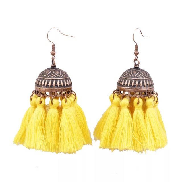 Khuyên tai bohemian - Hoa tai tua rua