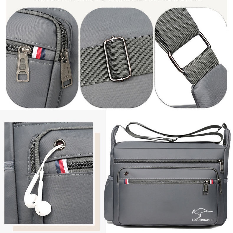 Túi đeo vai du lịch KJ007 sức chứa lớn bằng vải oxford cho nam