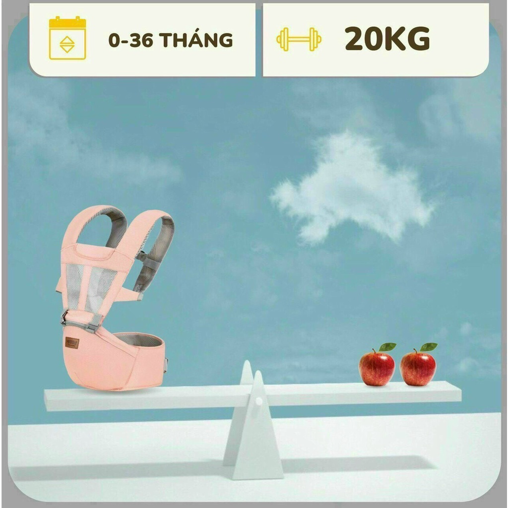 Địu Ngồi Em Bé 3D NAAVA Chính Hãng, Địu Ngồi Đa Năng Chống Gù Chất Liệu Thoáng Khí Cho Bé Từ Sơ Sinh Đến 36 Tháng