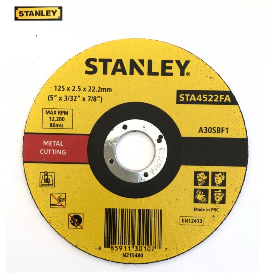 Đá cắt 125*2.5*22mm Stanley - STA4522FA