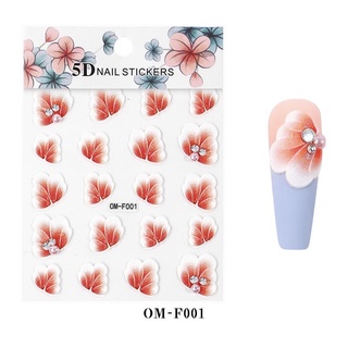 sticker hoa 5D gắn móng tay