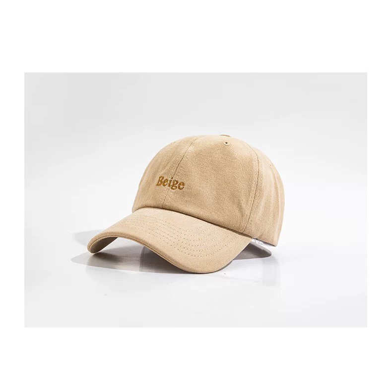 Mũ lưỡi trai nón kết TUMIE thêu chữ BEIGE phong cách Ulzzang Unisex phù hợp cho nam nữ cá tính NK006
