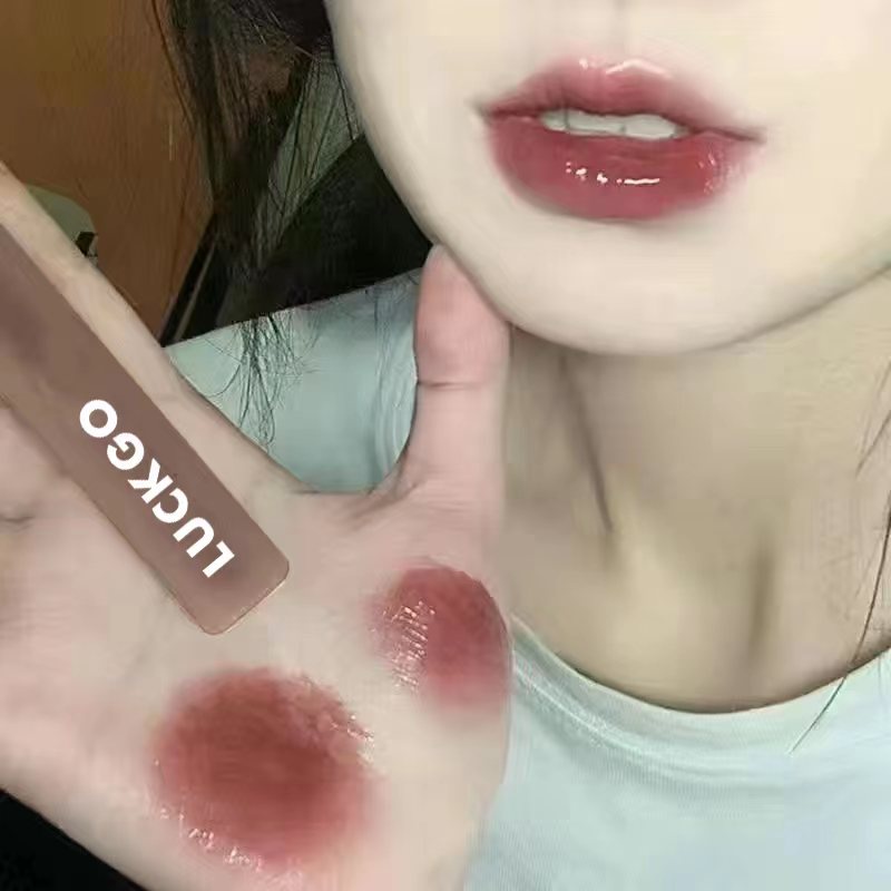 Son bóng Môi Luckgo dạng lỏng lâu trôi màu sắc tươi sáng chất lượng cao