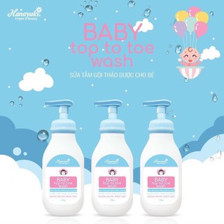 Sữa tắm gội hana baby thảo dược cho bé