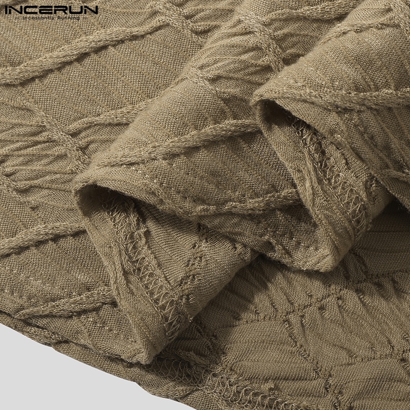 Áo ba lỗ INCERUN tập gym họa tiết hoa cổ tròn dành cho nam