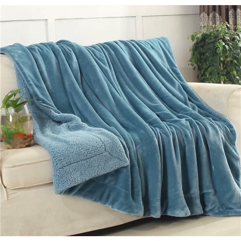 Chăn lông cừu Mượt Decor, mền lông tuyết dày 2 lớp đại hàn cho bé và gia đình kích thước 2mx2m3