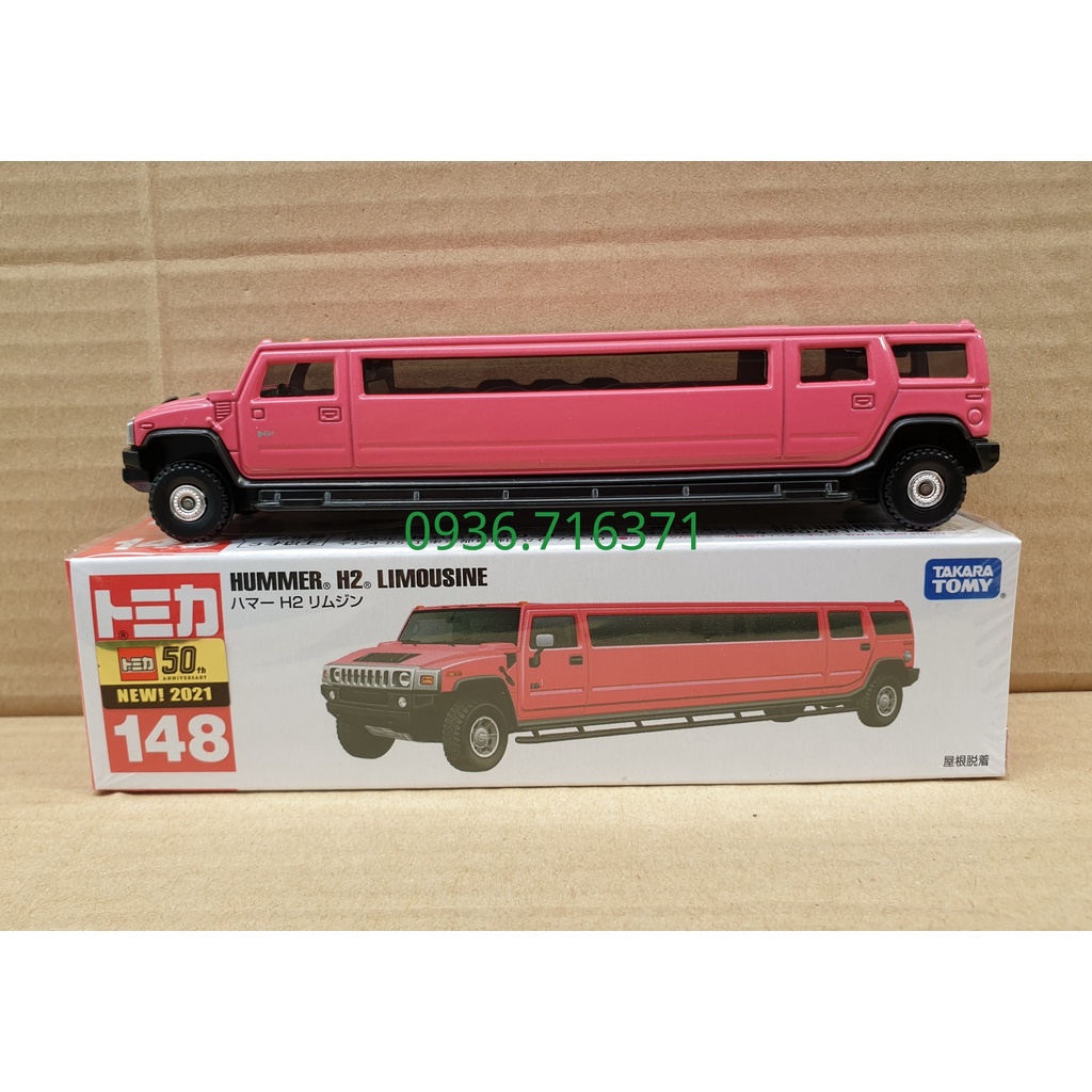 Mô hình xe HUMMER H2 Limousine mở được mui tomica Nhật Bản No148 Có Hộp