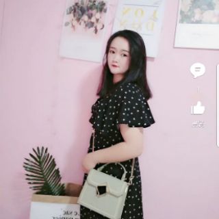 (Order) Túi viền khóa hình thoi (ảnh thật ở cuối)