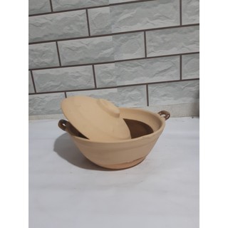 Nồi đất trán men trung  C7*R17 cm ( không nấu )