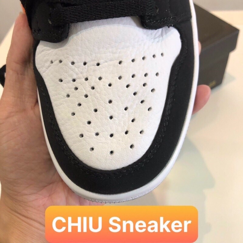 [ CHIU Sneaker ] Giày sneaker jd1 mid cam đen phiên bản cao cấp Jordan cổ cao cam đen