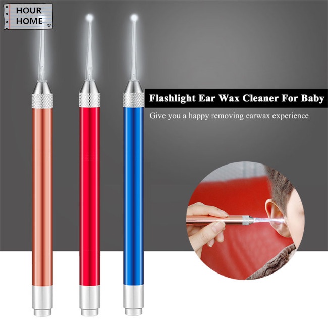 [Hàng mới về] Dụng Cụ Lấy Ráy Tai Có Đèn Chiếu Sáng An Toàn Cho Người Lớn Và Trẻ Em Nhiều Màu Sắc Tùy Chọn