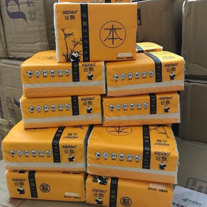Giấy Ăn Gấu Trúc Sipiao Cao Cấp Siêu Dai và Mềm Mại, Giấy Ăn Gấu Trúc Sipiao Bịch 300 Tờ Giá Siêu Rẻ
