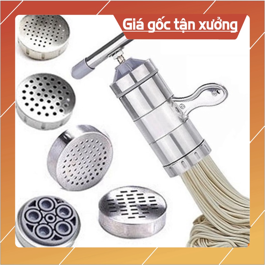 Máy Làm Bún, Mỳ Tươi Tại Nhà Bằng Inox, Tặng Kèm Bộ 5 Size Bún