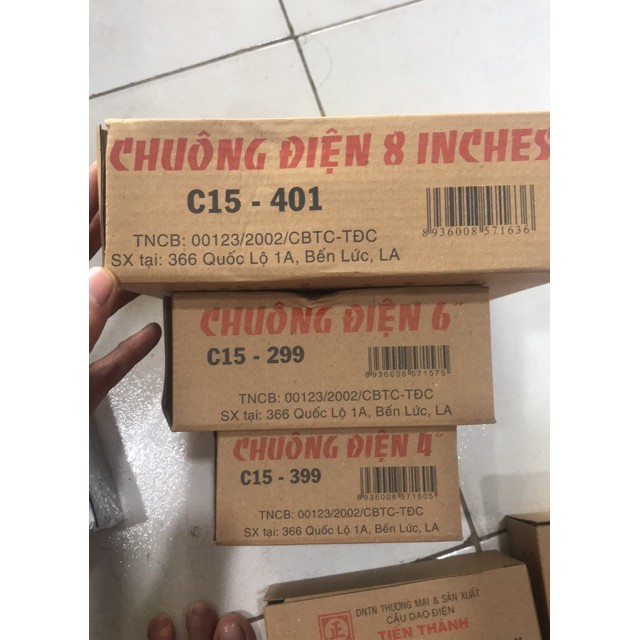 Chuông điện Tiến Thành 8", 6",4" ( chính hãng )220vac