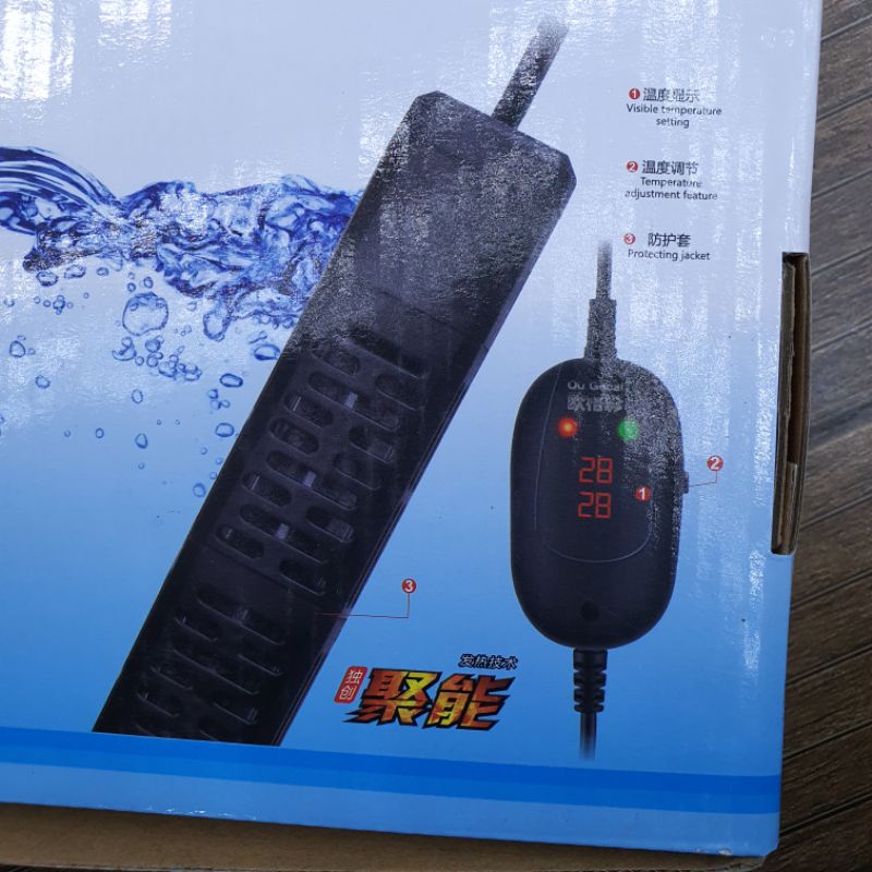 Sưởi bể cá cảnh Ou GeCai  HZ - 501 100w-200w-300w-500w Sưởi bể cá cao cấp giá rẻ