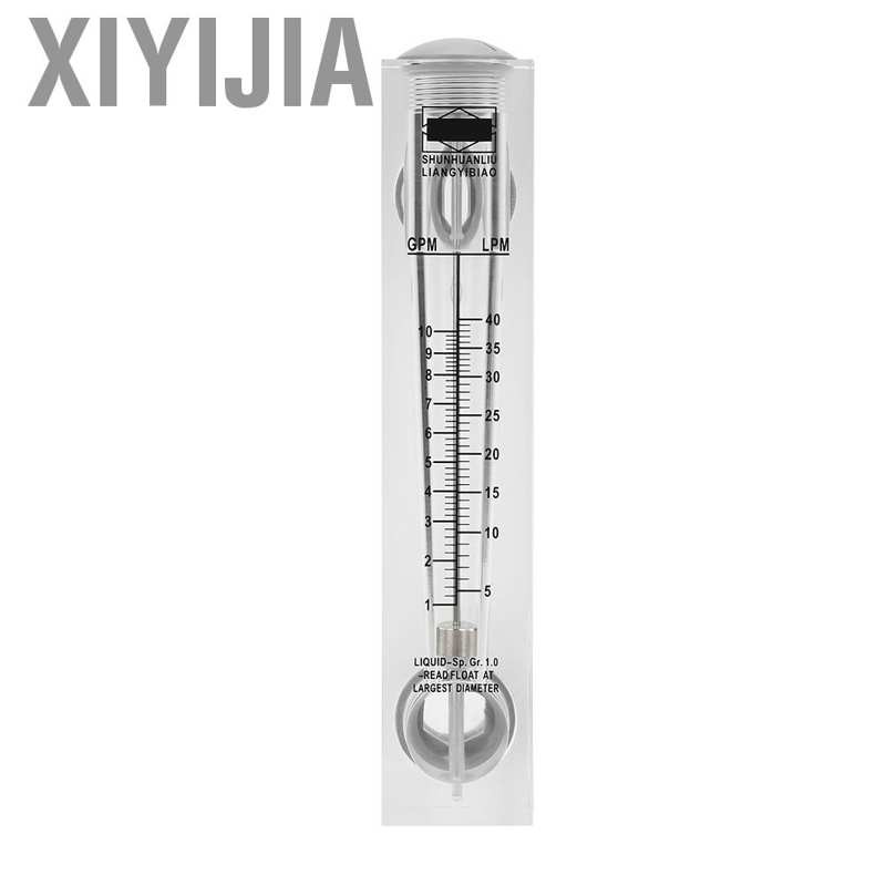 Xiyijia 1-10GPM LZM-25 Knob Panel Type Liquid Flowmeter Flow Meter Measurement ZG1&quot;