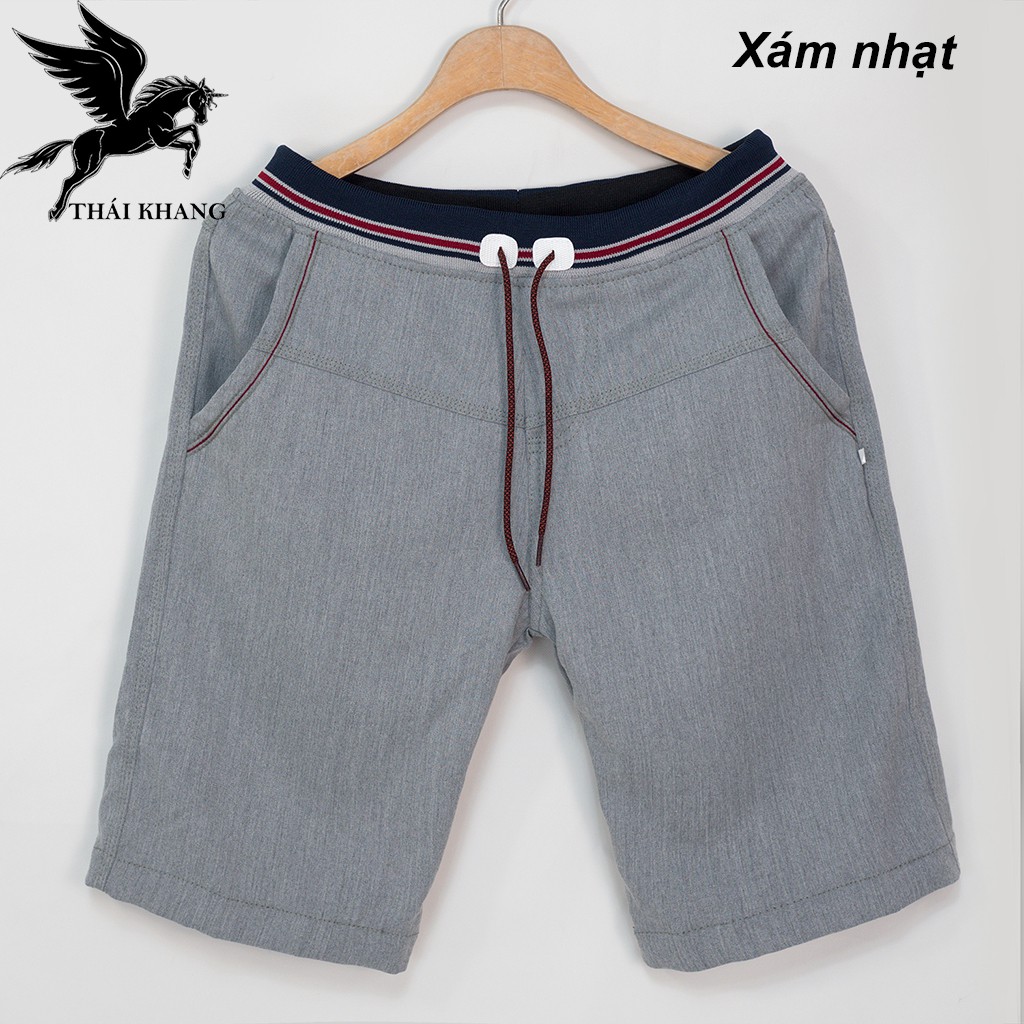 quần kaki nam lưng thun co dãn vải cotton dày mát loại quần kaki nam hàn quốc form dài qua đùi gối QSKLT50