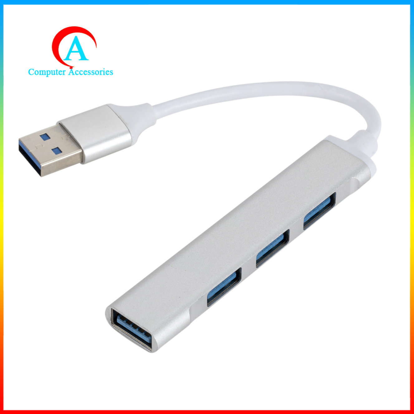 Bộ Chia 4 Cổng Usb 3.0 Otg Bằng Kim Loại Siêu Bền Tiện Dụng | BigBuy360 - bigbuy360.vn