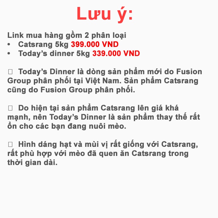 Thức Ăn Hạt Cho Mèo Catsrang 5kg Giá rẻ #MintPet