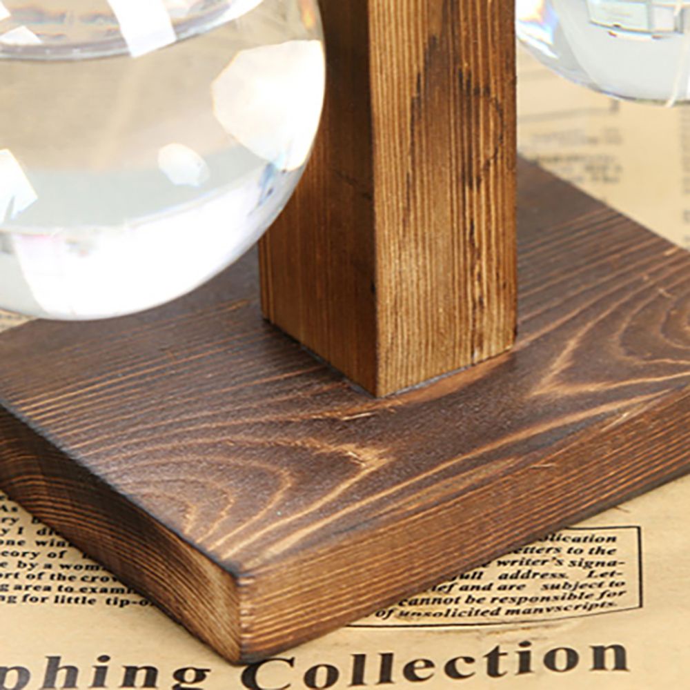 Đế gỗ cắm chậu cây thủy sinh phong cách hoài cổ trang trí đám cưới nhà ở bàn làm việc sinh động