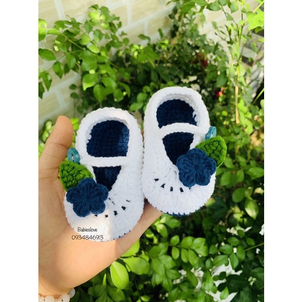 Giày len búp bê cho bé gái