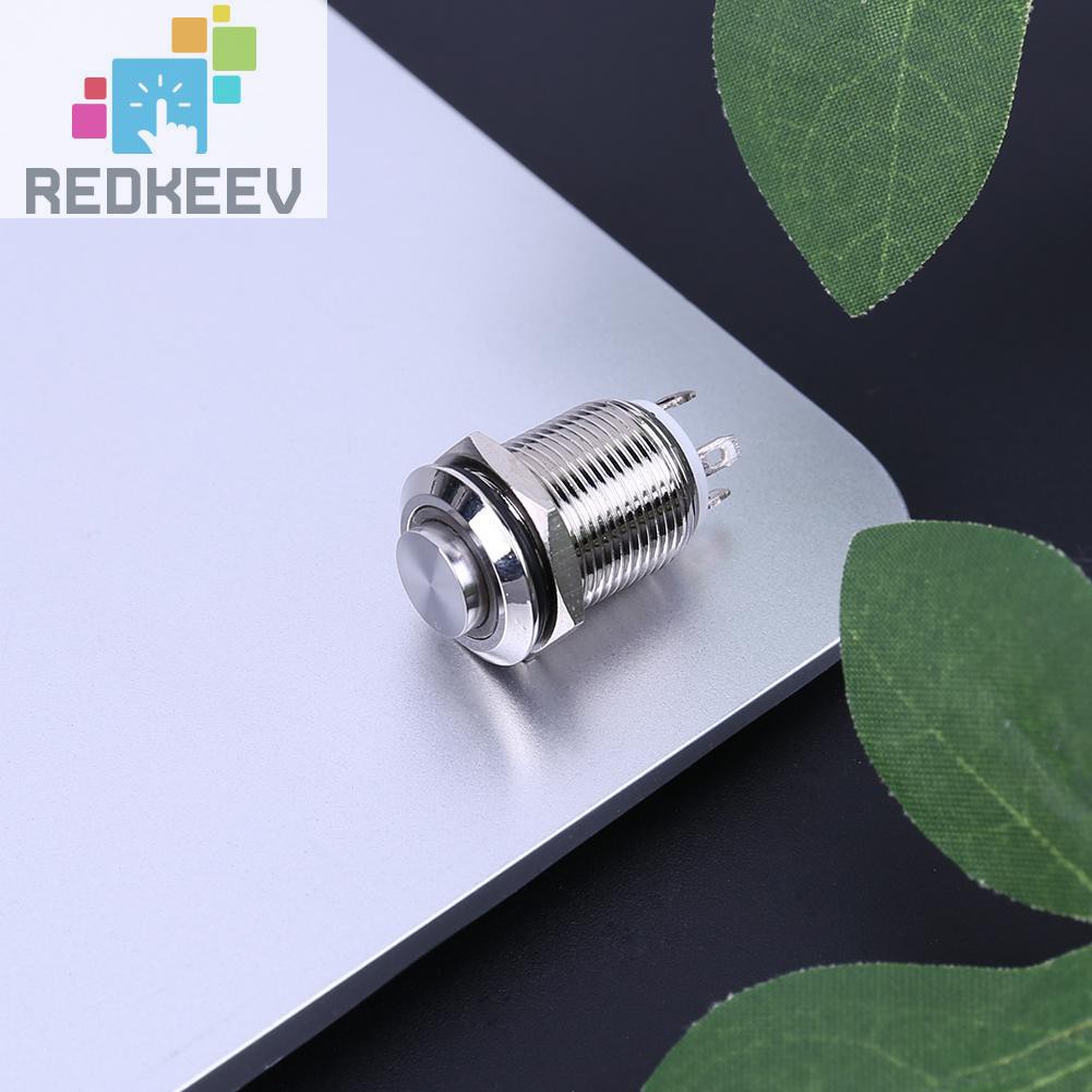 Công Tắc Nút Bấm Có Đèn Led Đỏ / Xanh 1.13 12mm 3v