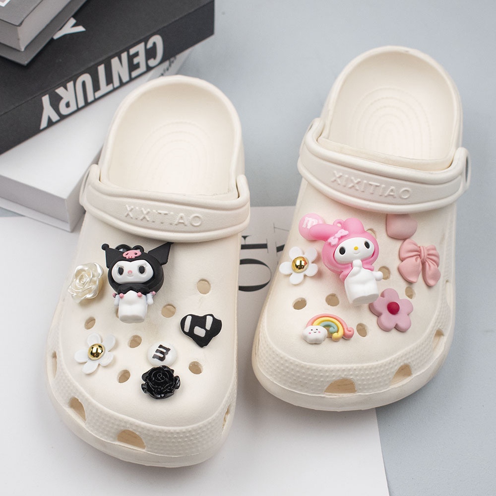 Phụ Kiện Giày Crocs Hình Hoa Dễ Thương Cho Bé Charms