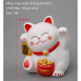 Chú mèo may mắn, đáng yêu trang trí