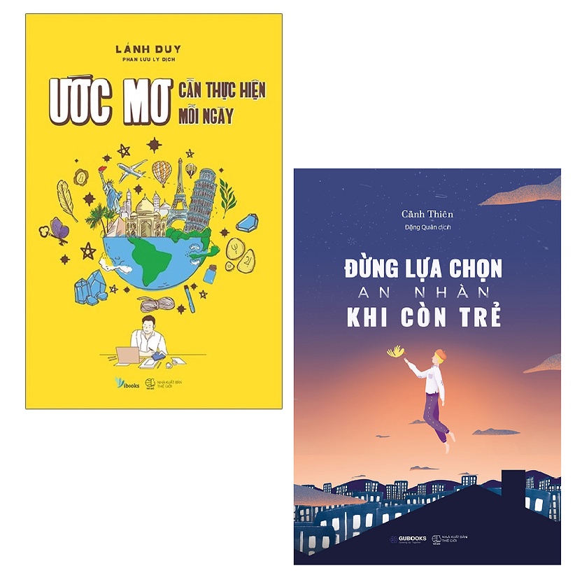 Sách - Combo Ước Mơ Cần Thực Hiện Mỗi Ngày + Đừng Lựa Chọn An Nhàn Khi Còn Trẻ
