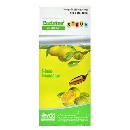 Codatux Syrup - Chai siro 100ml Giúp Giảm Ho &amp; Viêm Họng - cvspharmacy