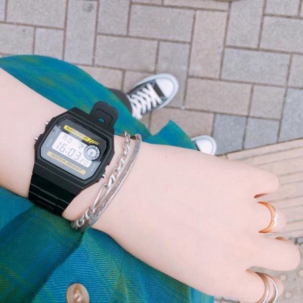 [ GIÁ SOCK ] ĐỒNG HỒ ĐIỆN TỬ CASIO UNISEX WR F94 DÂY CAO SU MẶT NHỰA - ĐỒNG HỒ NAM NỮ THỜI TRANG