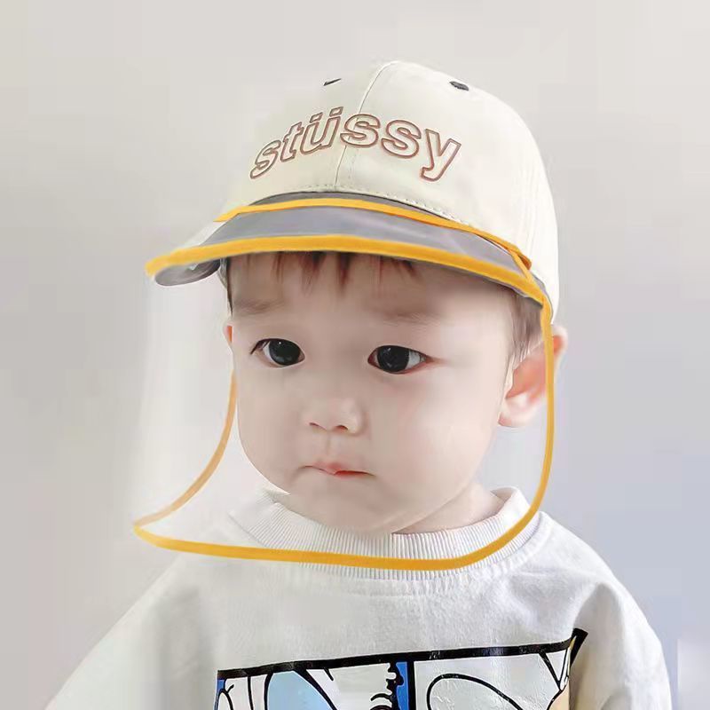 Nón Có Mặt Nạ Bảo Vệ Mặt Chống Giọt Bắn Chống Khạc Nhổ Cho Trẻ Em