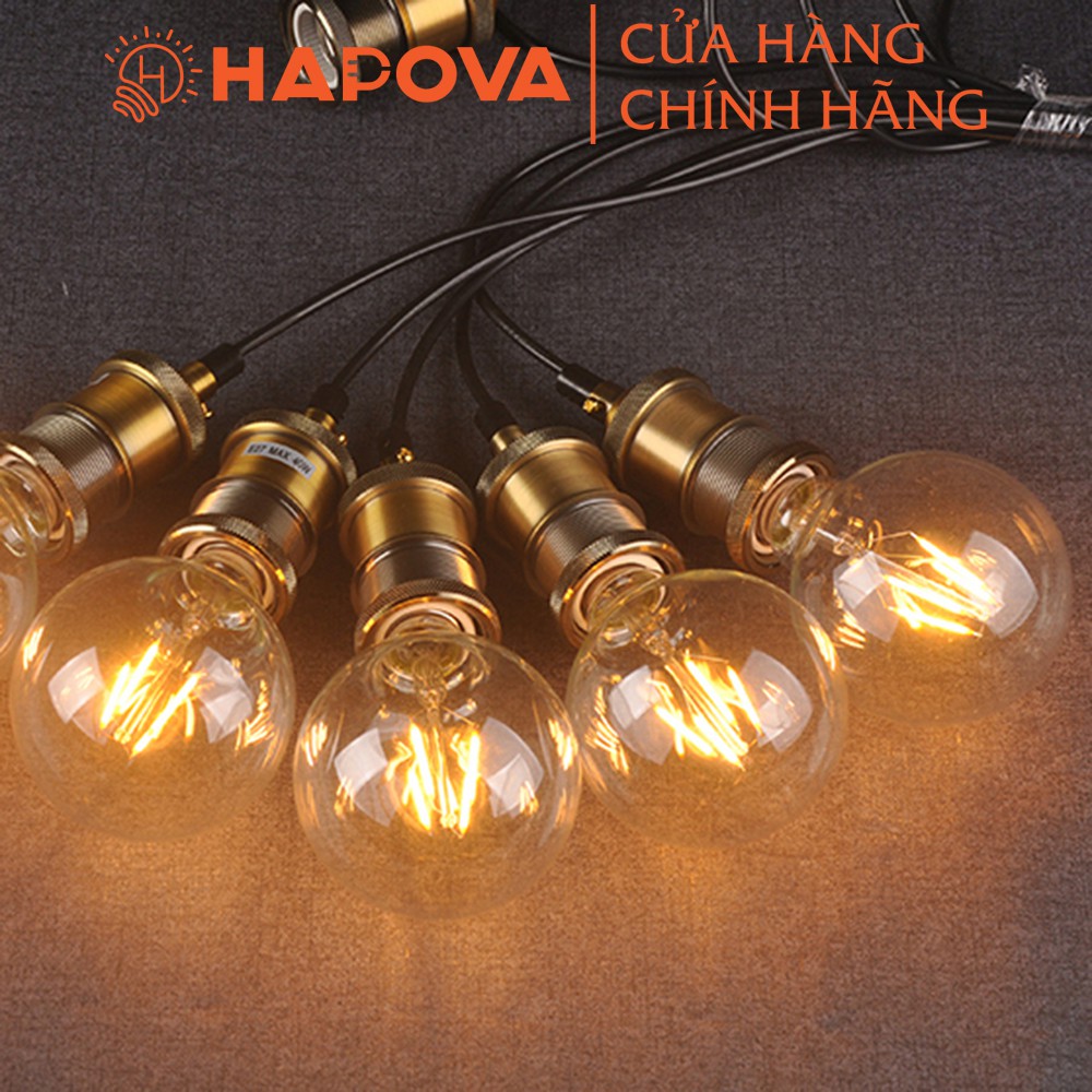 Bóng led, bóng đèn trang trí G80 Ánh sáng Vàng HAPOVA XICIAS