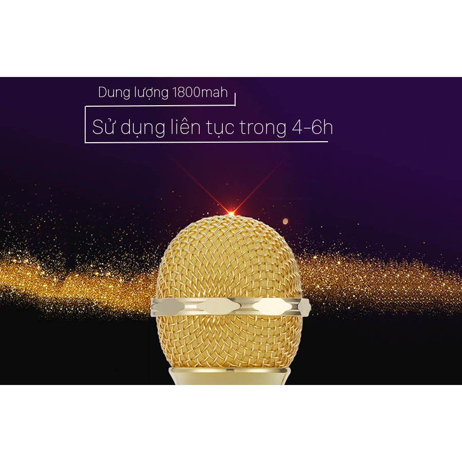 Mic Karaoke Ws-858, Micro Bluetooth Không Dây Kèm Loa, Vừa Nghe Nhạc Vừa Hát Karaoke |Phutuan91