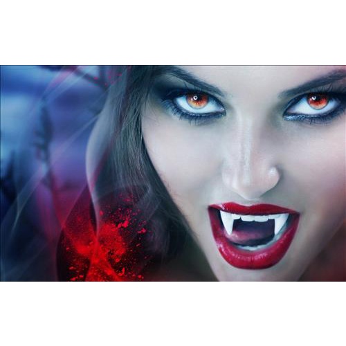 Combo 12 Vỉ răng Ma cà rồng Dracula  hóa trang Halloween