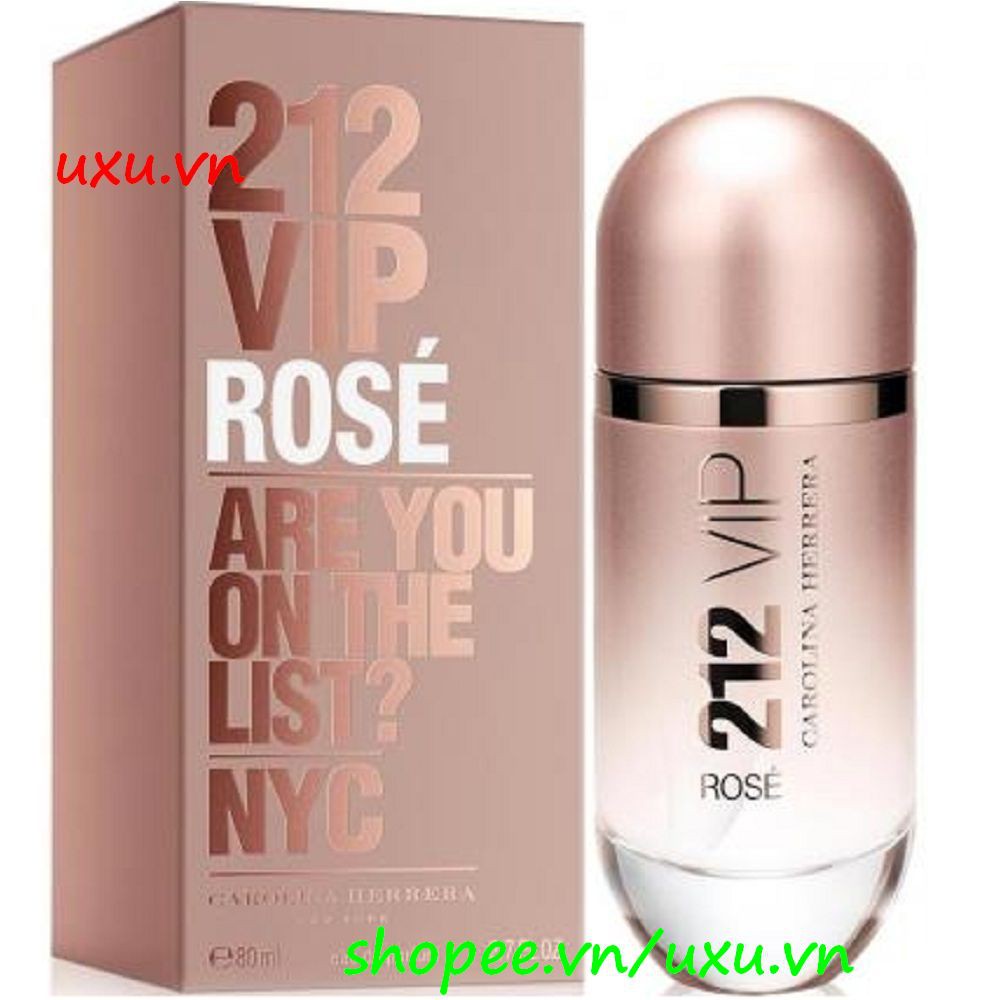 Nước Hoa Nữ 80Ml Carolina Herrera 212 VIP Rose Are you On The List? NYC, Với uxu.vn Tất Cả Là Chính Hãng.